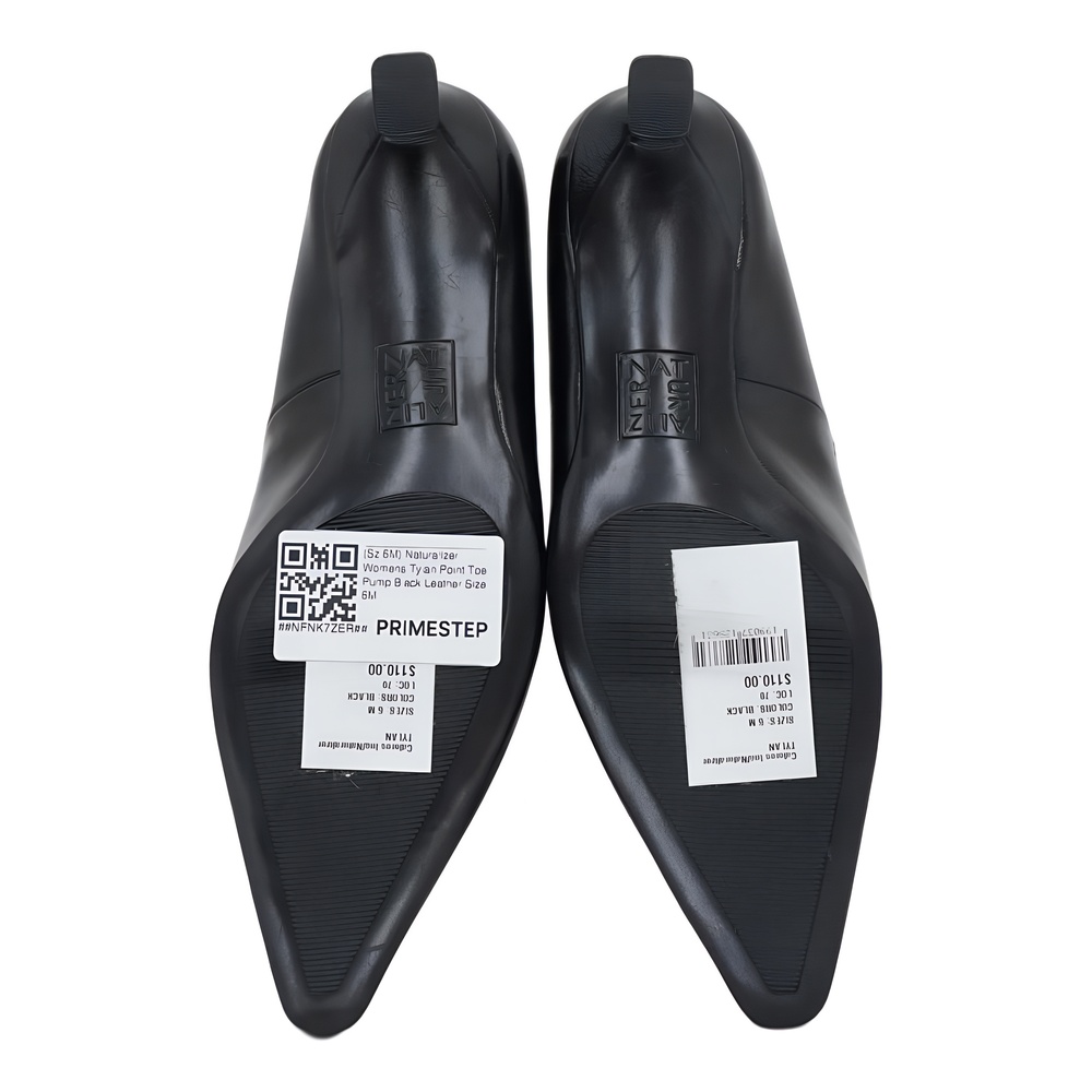 Naturalizer Womens Tylan Point Toe Pump Black Leather Size 6 - Picture 6 of 6